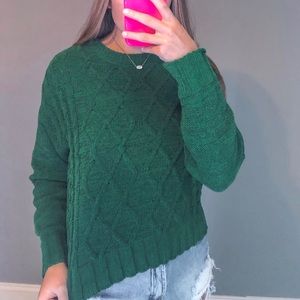 copper key green knit sweater